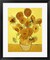Framed Art Sunflowers, 1888 yellow by Vincent Van Gogh Wall Decor 18x24 Artwork